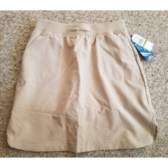 NWT Khaki NAUTICA Girls Uniform Performance Skort Size 14 - Picture 1 of 6